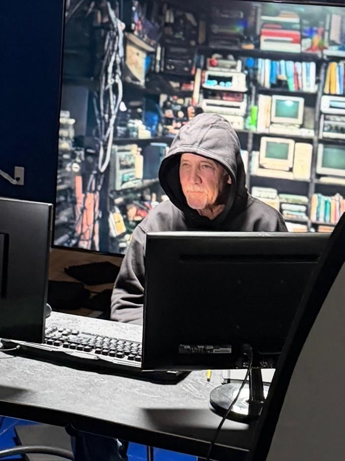 Production Work: Trading-floor and technology sets built for the production. The Bitcoin Rebellion, Sovereign Truth Media.